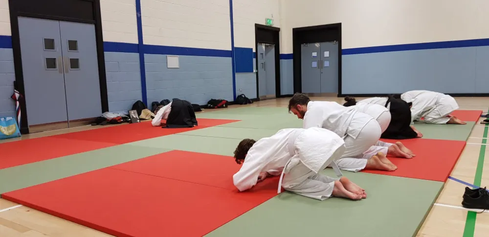Maynooth, bowing afrer training