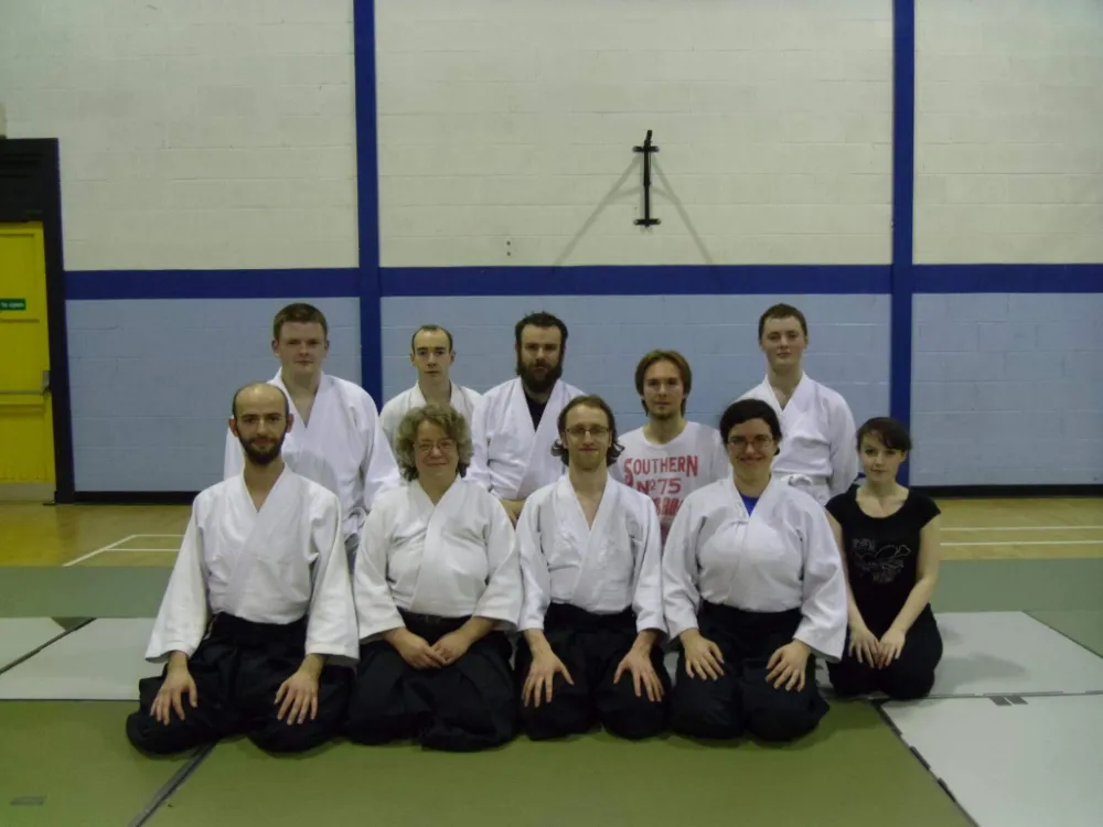MU Aikido club, sitting formally