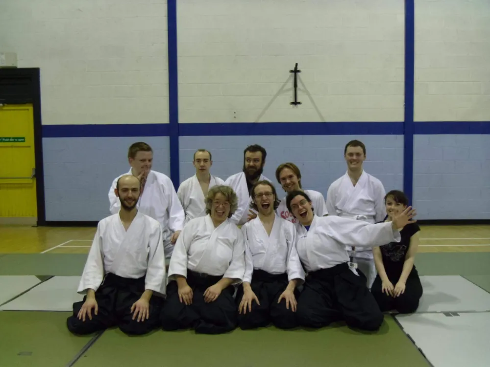 MU Aikido club, sitting very informally