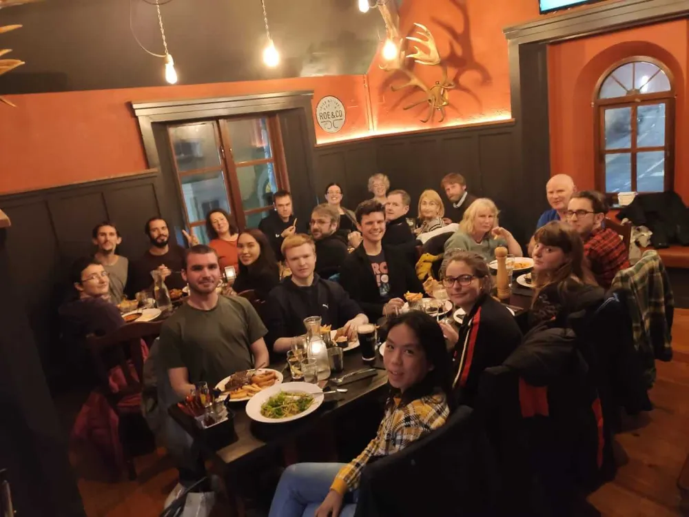 Aikido dinner social at Galway course