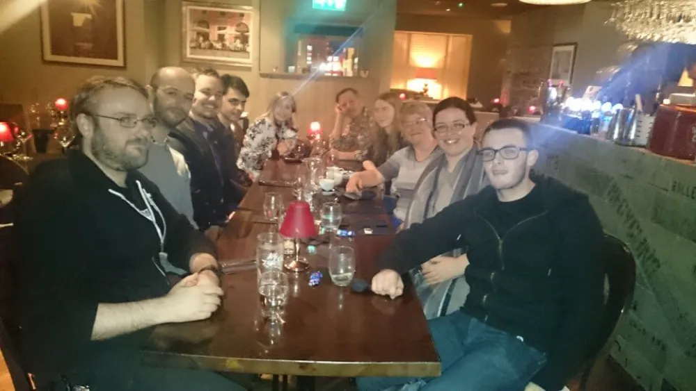 Aikido dinner social in Maynooth